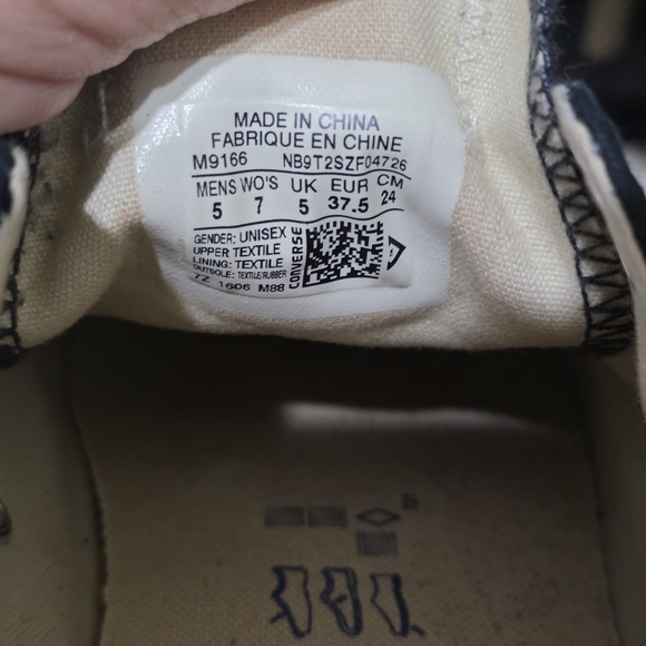 Converse All Star Black & White Low Top Sneakers 7W Used Good Conditions - Picture 3 of 7